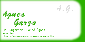 agnes garzo business card